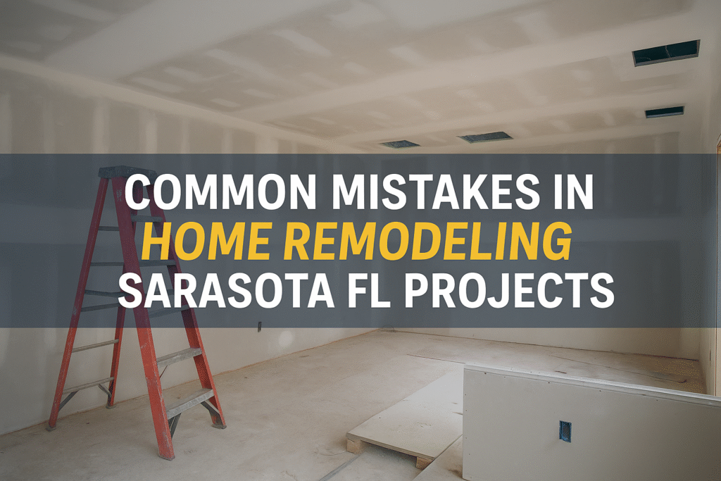 Common Mistakes in Home Remodeling Sarasota FL Projects